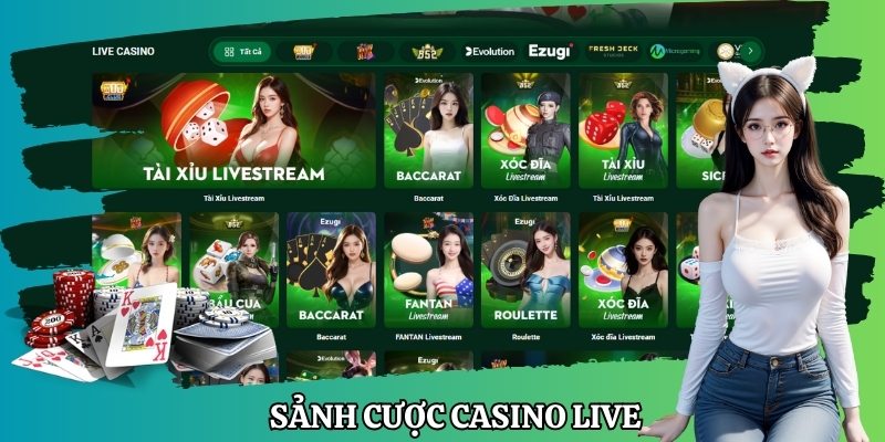 Sảnh cược casino live